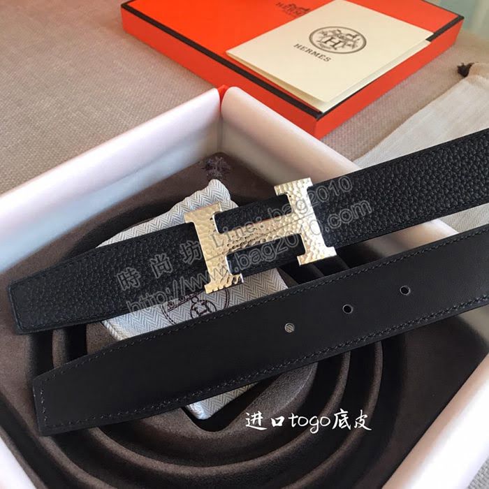 HERMES皮帶 雙面小牛皮 togo底皮 進口白夾心 雙面皮帶 愛馬仕男腰帶  hgh1912